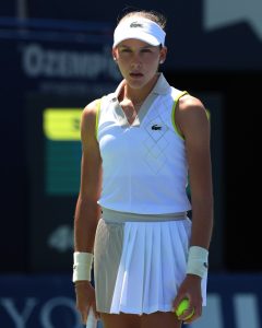 Tennis star bursts into tears after umpire refused to replay point despite her ‘trying to dodge a BEE’