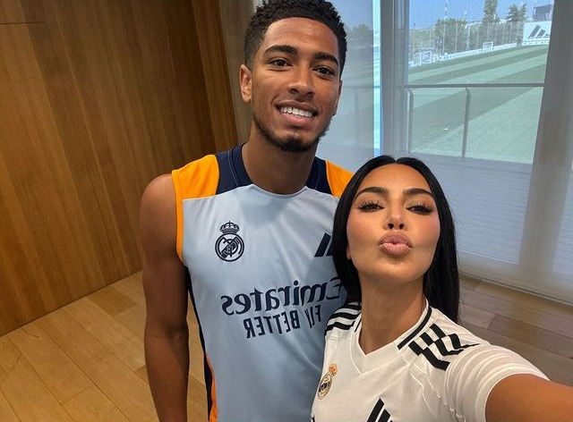 Kim Kardashian hangs out with Jude Bellingham at Real Madrid training ground… so will her ‘curse’ strike again?