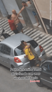 Moment Euro 2024 winner & Barcelona star Lamine Yamal’s dad argues in street before he was stabbed in car park