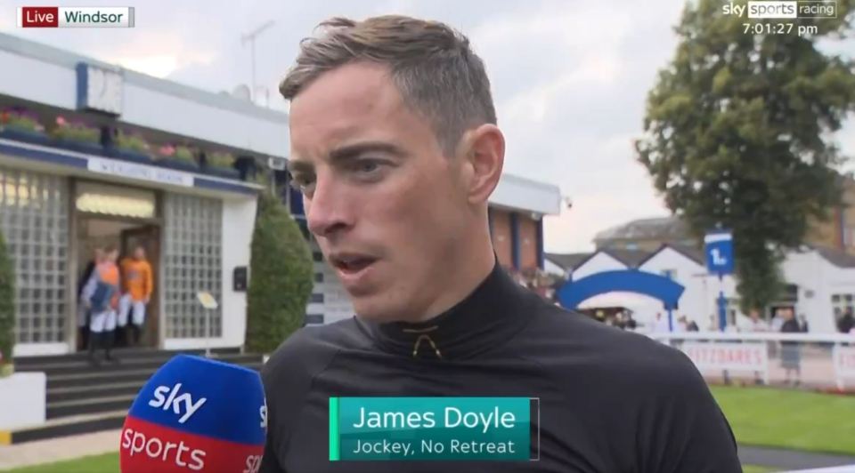 Huge racing row breaks out as James Doyle escapes ban but apologises to punters after ‘disgusting’ end to Windsor race