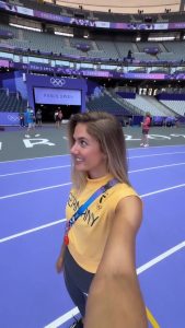 Watch ‘world’s sexiest athlete’ Alica Schmidt’s stunned reaction after spotting major change to Paris Olympics track