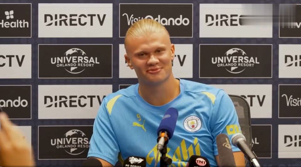 Watch brilliant moment Erling Haaland educates reporter on manners in press conference as fans say ‘class teacher vibes’