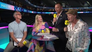 Rebecca Adlington sends fans wild with bold outfit during BBC Olympics 2024 coverage as they gush ‘I’m mesmerised’