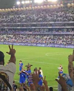 ‘Absolute cinema’ – Watch France blow kisses and wave goodbye to Argentina fans as star is sent off at 2024 Olympics