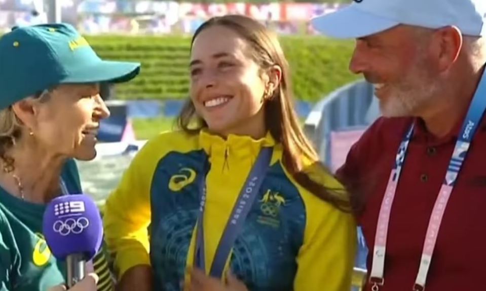 Olympics 2024 champion forced to apologise to her own DAD after ‘really mean’ jibe on live TV