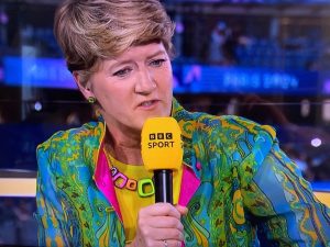 Clare Balding’s closing ceremony outfit gets ‘lifetime achievement award’ as BBC 2024 Olympics viewers go wild