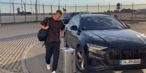 Matthijs de Ligt and Noussair Mazraoui spotted at Munich Airport as they fly to England to seal £60m Man Utd transfer