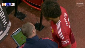 Man Utd’s secret tactics shown live on Sky Sports as matchday cameras zoom into tablet during Fulham clash