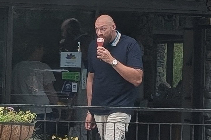 Tyson Fury enjoys ice cream as boxer breaks cover after brother Tommy’s shock split from Molly-Mae