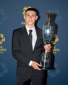 Phil Foden beats City pals to PFA Player of the Season to land awards double as England team-mate takes Young Player