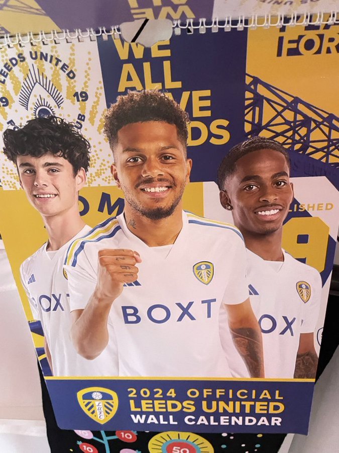 Leeds United brutally trolled as EVERY player on front of calendar completes Premier League transfer