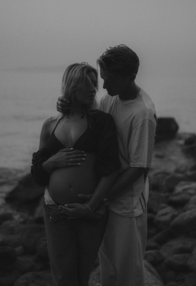 Arsenal star Martin Odegaard and stunning Wag announce they are expecting first baby in adorable beach snap