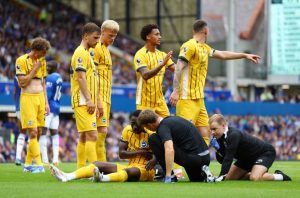 Yankuba Minteh suffers horror head injury and subbed due to concussion protocol on Brighton debut after Newcastle switch