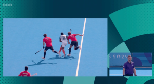 Paris Olympics hockey ace smacks Team GB star in HEAD with stick and is sent off for ‘serious misconduct’