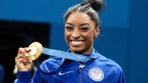 Biles soars to third Olympic gold in Paris