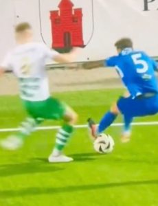 Fans say ‘that’s clearest red you’ll ever see’ as Conference League star escapes sending off for horror two-footed lunge