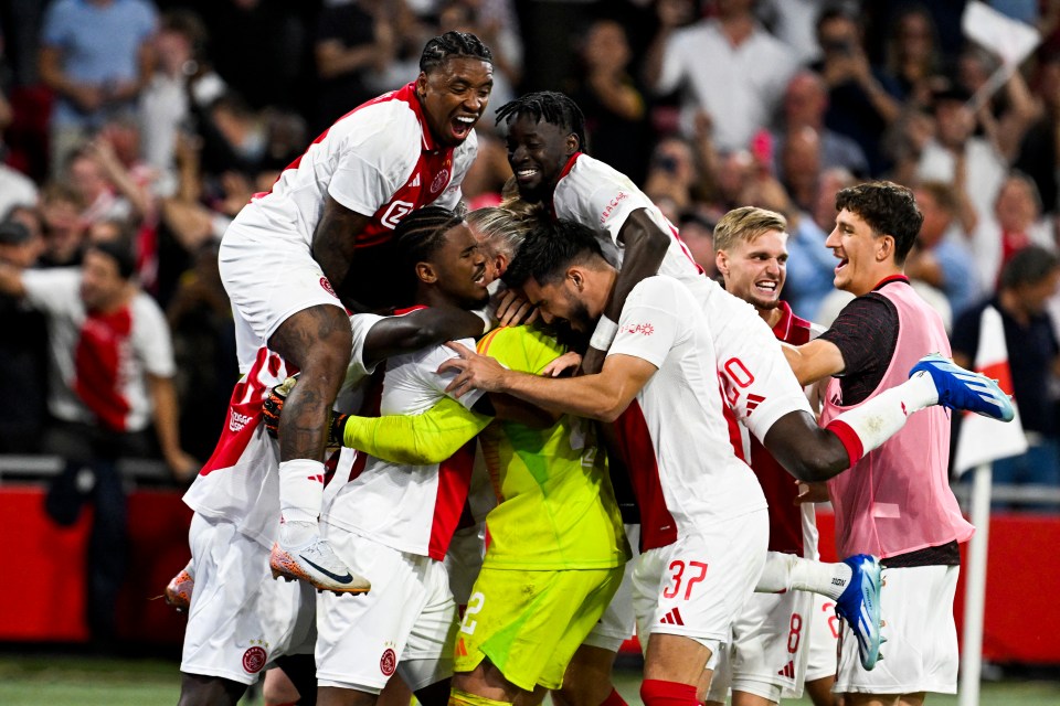 Ajax into Europa League after incredible shootout with 34 penalties taken and 40-year-old keeper saving five and scoring