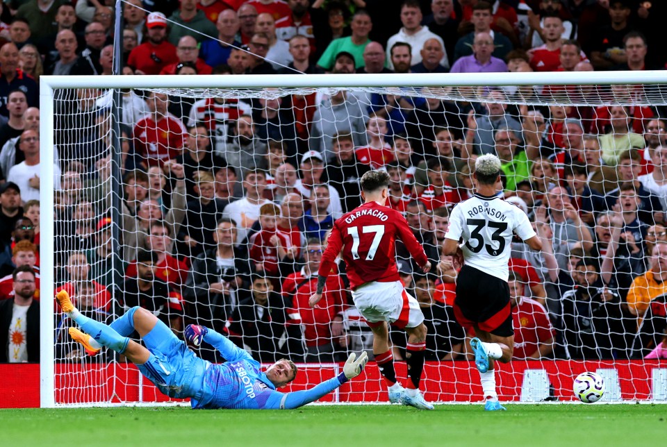 Fans joke Garnacho has ‘lost his skill after being away from Cristiano Ronaldo too long’ after HORROR miss vs Fulham