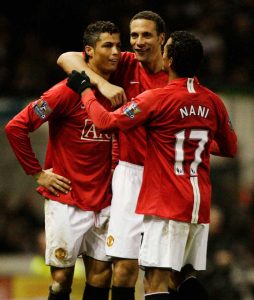 Former Man Utd team-mates Cristiano Ronaldo and Rio Ferdinand laugh as they reminisce about seeing ‘Nani cry’