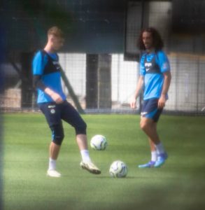 Cole Palmer back in Chelsea training after Ibiza holiday as he and Marc Cucurella are put through their paces at Cobham