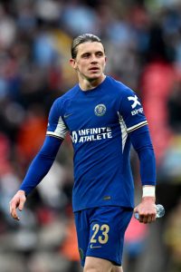 Disgruntled Chelsea fans chant Conor Gallagher’s name in front of owner Todd Boehly with midfielder being forced out