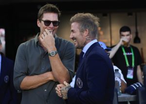 Tom Brady joins David Beckham and Lionel Messi at MLS game & gets gift from soccer icon after celebrating his team’s win