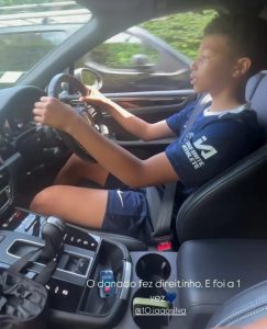 Watch Thiago Silva’s son Iago, 13, drive PORSCHE as Chelsea youngster’s mum Belle says ‘b***ard did it right first time’