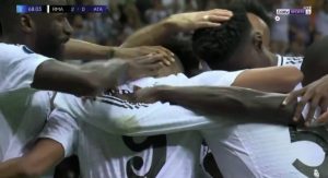 Eagle-eyed fans spot moment Kylian Mbappe ‘got the Rudiger treatment’ after scoring first Real Madrid goal in Super Cup