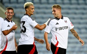 Emile Smith Rowe scores SEVEN MINUTES into Fulham debut after £27million Arsenal transfer with diving header