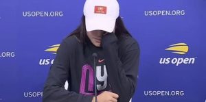 Emma Raducanu breaks down in tears after crashing out of US Open in first round and sobs ‘I feel down… I feel sad’