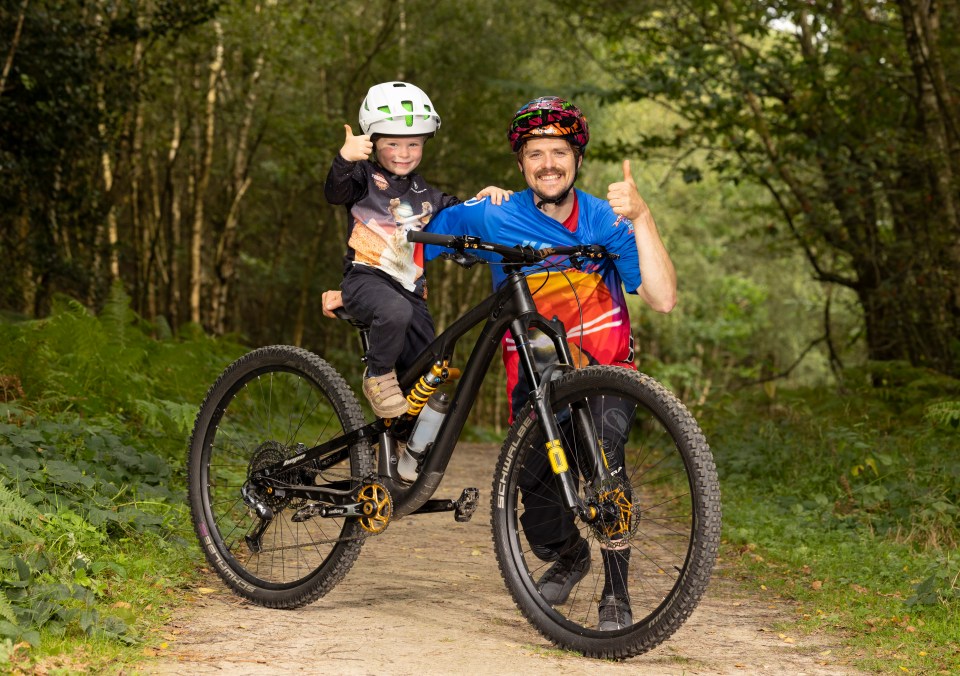 Child instructor takes adults mountain biking for first time as top 20 extreme sports Brits want to take on are revealed