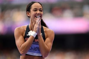 Katarina Johnson-Thompson on track for Olympic GOLD as Team GB star tops heptathlon standings with three events left