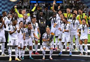 Real Madrid 2 Atalanta 0: Jude Bellingham wins MOTM after setting up Mbappe for debut goal in UEFA Super Cup cruise