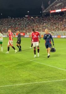 Marcus Rashford looks distraught as Man Utd star is forced off injured against Betis following Hojlund and Yoro crocks