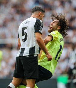 Fabian Schar SENT OFF for HEADBUTTING rival as Newcastle suffer disastrous opening day to Premier League season