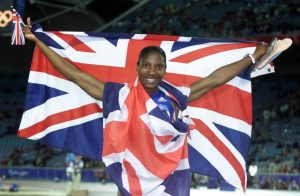 How old is Denise Lewis, who is her husband and how many children does Olympic gold medalist have?