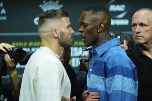 Israel Adesanya storms out of press conference after breaking down in tears ahead of UFC 305 grudge fight