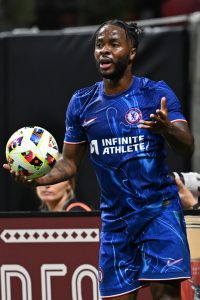 Chelsea in awkward blunder as Raheem Sterling listed as No7 on matchday squad list despite team-mate taking his number