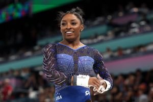 Simone Biles labeled ‘such a queen’ and ‘making history again’ as USA superstar powers to second gold medal in Paris