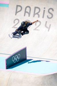 Who are the BBC skateboarding commentators at the Paris 2024 Olympics?