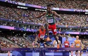 World record holder Lamecha Girma carried off on stretcher after horror fall in Olympics steeplechase final