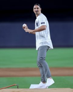 Fans say ‘stick to football, mate’ as Zlatan Ibrahimovic throws first pitch at New York Yankees’ stadium