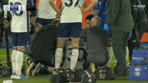 Rodrigo Bentancur left needing oxygen after sickening clash as Tottenham and Leicester stars hold heads in horror