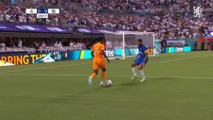 Watch Vinicius Jr ‘send Reece James back to England’ as Real Madrid star gives Chelsea defender nightmares in pre-season