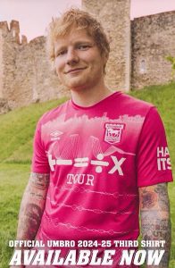 What does Ipswich Town’s sponsor mean? Ed Sheeran revealed as the brains behind front-of-shirt deal