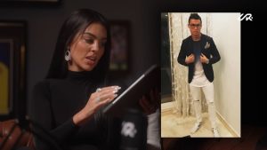 ‘You’re giving me s***’ gasps Cristiano Ronaldo as Georgina Rodriguez rips into his outfit