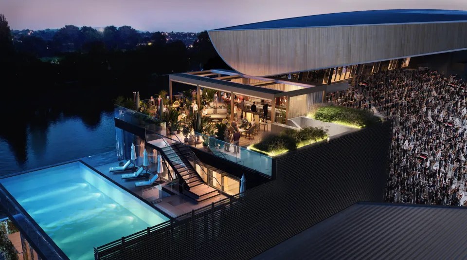 Fans to finally get first look at Premier League club’s new VIP experience – with rooftop bar and SWIMMING POOL