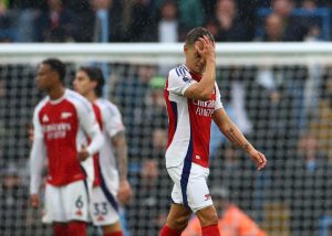 Fans convinced Leandro Trossard was handed unique punishment by Arteta after Arsenal star’s red card against Man City