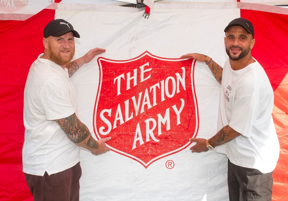 Love cheat Kyle Walker ‘shows he’s a changed man’ after marriage scandal as he promotes Salvation Army event