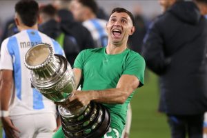 Emiliano Martinez slapped with two-match ban for ‘offensive behaviour and violation of principles of fair play’